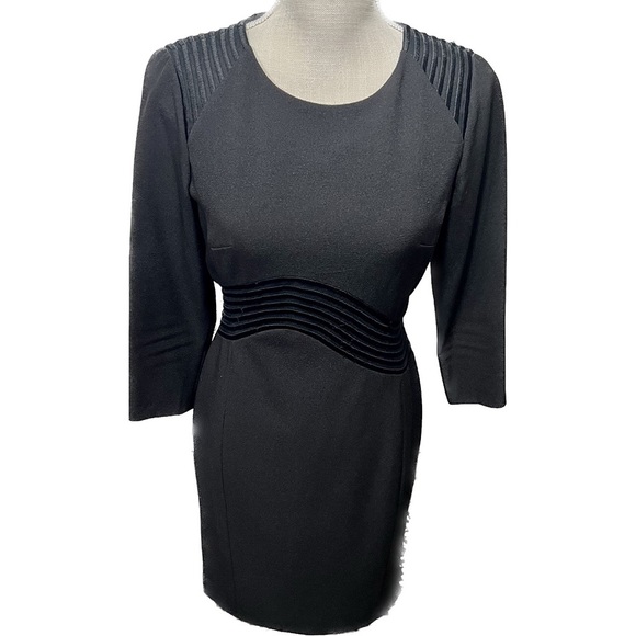 Antonio Melani Timeless Black Tailored Fit Black Dress Sz 2 - Picture 3 of 9